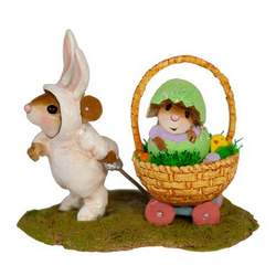 Easter Bunny and Easter Egg outfits complete with a towable basket