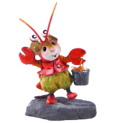 Boy mouse in lobster costume