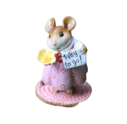WFF Message Mice Wee Forest Folk WEE HEART YOU! WFF# M-693e 