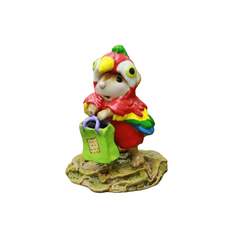 Mouse dressed as pirate's parot