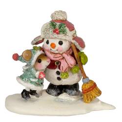 Christmas Mouse Wee Forest Folk THE LITTLEST PINE CONE TREE WFF# TM-6 